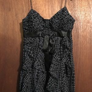 Eliza J Spaghetti Strap Ruffled Shift Dress